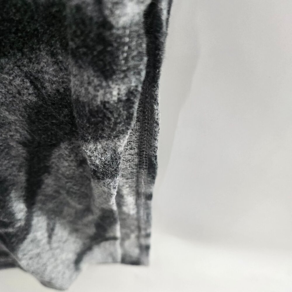 White House Black Market Gray Black Soft Cowl Tiger Print Sweater Midi XS Dress - Picture 8 of 14